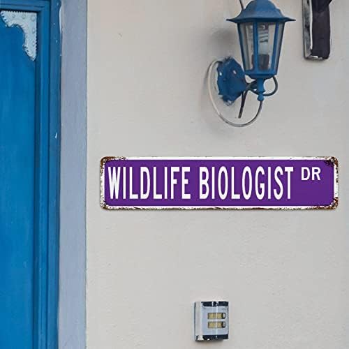 Godblessign Billife Biologice Biology Street שלט חיות בר ביולוג מתכת שלט מתכת
