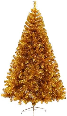 6ft ידידותי לסביבה מלאכותית עץ חג המולד לא מנותק פרימיום צירים אפרוס חג המולד עץ אורן עם עמדת מתכת מתקפלת