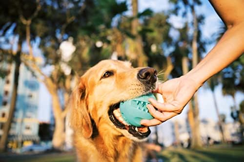 כדור חטיף של חטיף מזון וטיפול בכדור - צעצוע לעיסה אינטראקטיבי המיועד למשחק חיות מחמד בטוח, עשוי מסיליקון