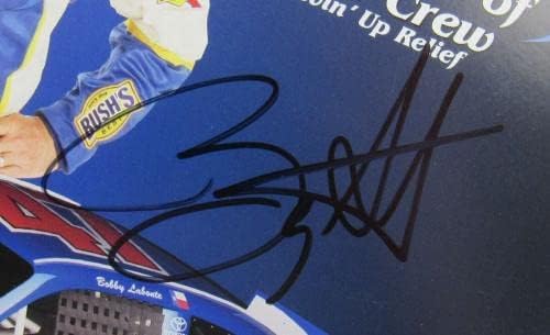 BOBBY LABONTE חתום על חתימה אוטומטית 8X10 תמונה IV - תמונות NASCAR עם חתימה