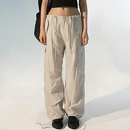 מכנסי מטען Bddviqnn נשים כיסים רחבים קיץ מכנסי יוגה רחבים מזדמנים מכנסיים פלוס גודל רצים לנשים מכנסי