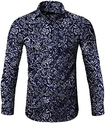 Xxvr 2022 חולצות גברים חדשות, מעצב קפיץ כפתור שרוול ארוך, חולצות מטה-דיו-דיו מודפס הוואי מעיל משקל קל