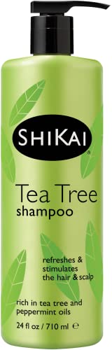 שיקאי-שמפו עץ התה, שטיפת שיער מרעננת, קרם לחות ללא סבון, מחזיר ברק וברק לשיער עמום, עשיר בצמחים בוטניים,