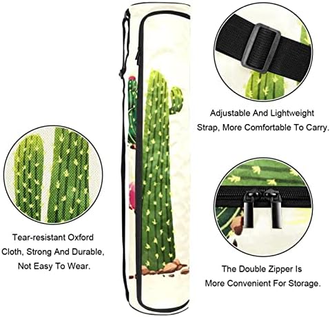 קקטוס יוגה מחצלת תיק עם רצועת כתף יוגה מחצלת תיק חדר כושר תיק חוף תיק
