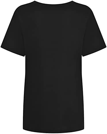 חולצות מערביות לנשים וינטג 'גרפי - צמרות טרנדיות לנשים Y2K שרוולי דפוס מצחיקים חולצת שרוול קצר קיץ