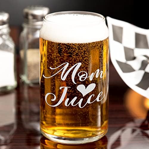 אמא מתנות אמא מיץ חרוט 16 עוז בירה יכול זכוכית ייחודי מתנת יום הולדת רעיון עבור אמהות יום, אמהות, נשים,