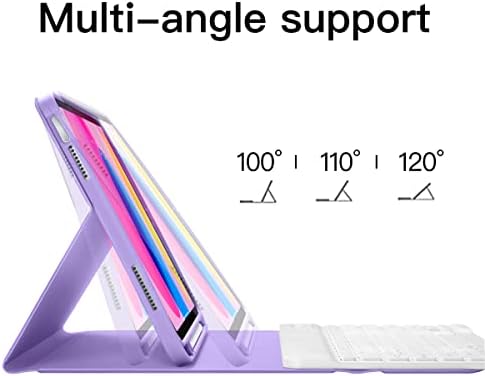 מארז מקלדת Gudou לדור העשירי של iPad, כיסוי מעמד מגנטי רב זווית לאייפד 10.9 אינץ