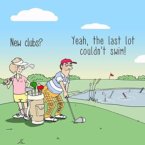 גולף קלף מצחיק של Twizler - כרטיס ריק - יום הולדת מצחיק כרטיס - כרטיסי יום הולדת הומוריסטיים - גברי