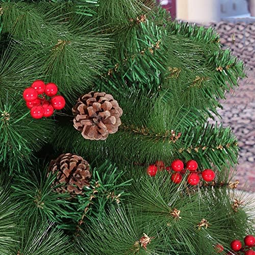 עץ חג מולד מלאכותי של 5ft, עץ חג המולד לא מוארת אשוחית צירים עץ אורן חרדה חג המולד עם סטנד, פנים וחוץ-ירוק