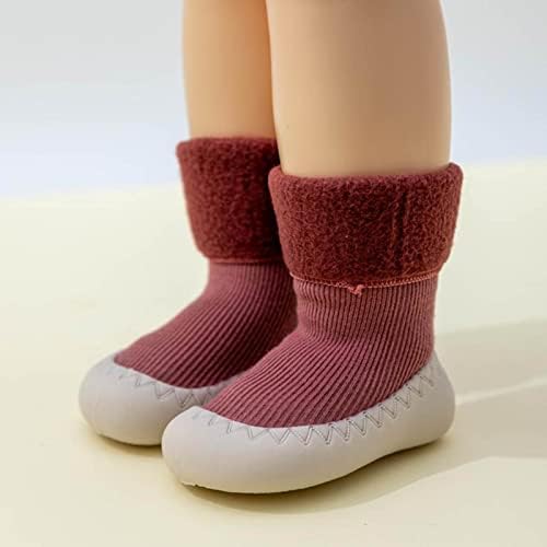 תינוקות לדדות הנעלה חורף פעוט נעלי רך תחתון מקורה החלקה חם רצפת גרבי נעלי רך בלעדי תינוק נעליים