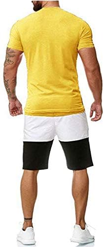 Xxvr 2022 גברים ספורט מזדמנים סט קיץ נוח דו חלקים חולצות שרוול קצר וחולצות מכנסיים קצרים תלבושת חילוף