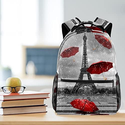 מגדל פריז אייפל אדום מטריות תרמילים בנות בנות ספר ספר לטיולים טיולים טיולים קמפינג קמפינג טיול תרמיל