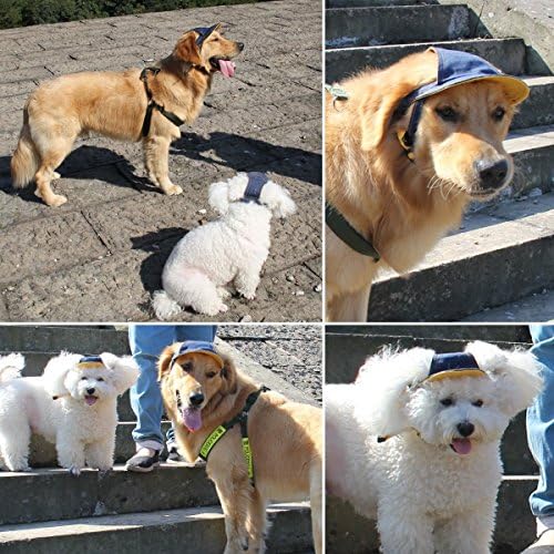 כובע ג'ינס מגניב של כלב חיות מחמד - כובע הגנת שמש בקיץ לכלב כלבים