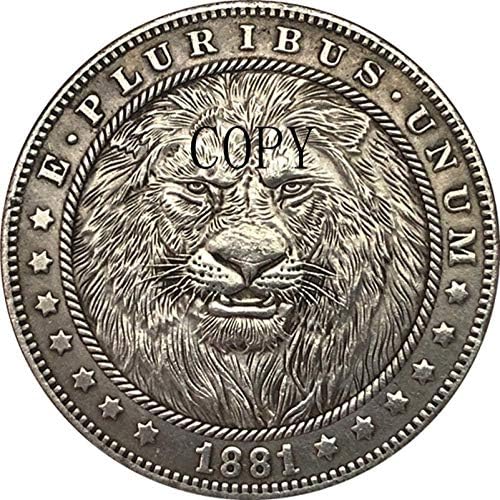 הובו ניקל 1881-CC ארהב מורגן דולר מטבע עותק סוג 195 לעיצוב משרדים בחדר הבית