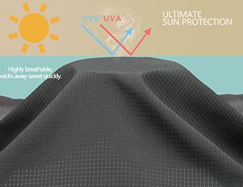 חמור קטן אנדי אנדי לשמש הגנה מגן קפוצ'ונים שרוול ארוך UPF50+ חולצות טיולים מחנה טיולים מחנה אוויר חורים