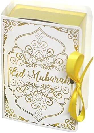 10 יחידות צורת ספר הקוראן Eid Mubarak Candy Box Islam Ramadan Coxes Coxe
