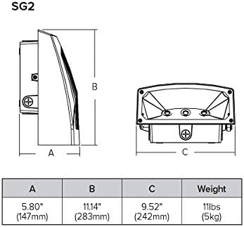 תאורה חיצונית של האבל SG2-50-4K-PCU SG SLING SLING SLES