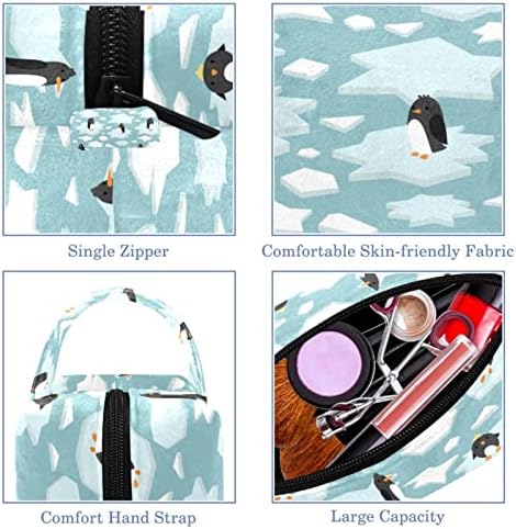 תיק מטמל לטובת טואלטיקה, תיק קוסמטיקה של איפור נסיעות לגברים נשים, פינגווין של בעלי חיים אנטארקטיים
