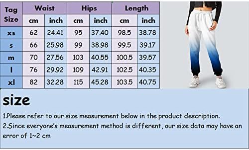 אתקיה מכנסי טרנינג נשים נשים מכנסי טרנינג מכנסי טרנינג מודפסים אימון גבוה מותניים גבוהים מכנסיים רצים