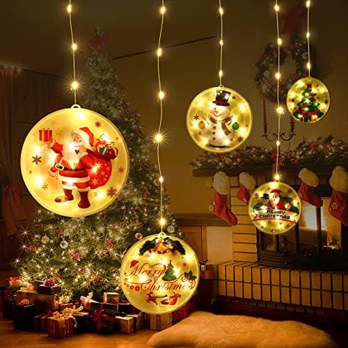 LED אורות חג מולד, אורות חלון חג המולד של ג'מבום 5 יח '