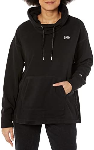 מעיל סוודר צוואר צמר קוטב של DKNY לנשים