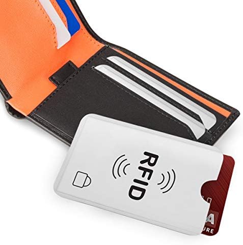 סט של 20 שרוולי חסימת 20 מחזיקי מגן כרטיסי אשראי, הגנה מפני גניבת זהות שרוולים מאובטחים לכרטיסי אשראי,