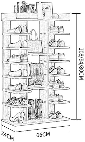מתלה נעליים של Zeelyde, אחסון מדף גדר 14 שכבה/16 שכבה/18 שכבה ארון מנעול צרה ארון נעליים שטח חיסכון