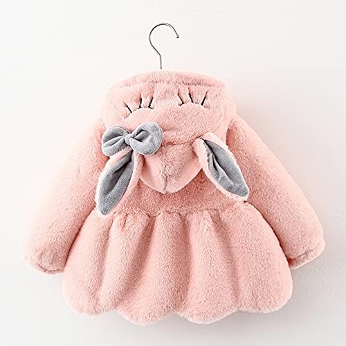 מעיל חם+תיק ארנב עם ברדס שמור על ז'קט חורף בנות סמכות מעיל בנות קריקטורה של תינוקות ומעיל נערה מעיל