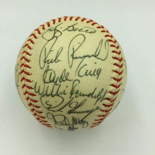 יפה 1981 בניו יורק ינקיז אלופת הליגה האמריקאית הקבוצה החתמה על בייסבול JSA - כדורי בייסבול חתימה
