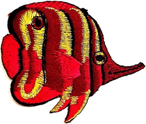 קליינפלוס 3 יחידות. אדום מלאך ילדים קריקטורה תיקוני טרופי מלאך דגי ברזל על אפליקצית מוטיב תיקון מתאים