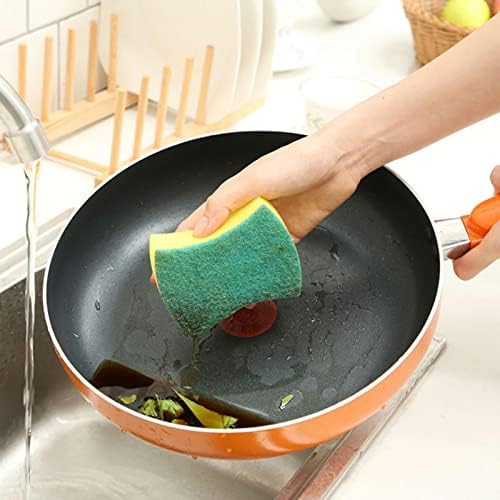 Dbylxmn swifter אבקת כלים שטיפת כלים ספוג נגב ניקוי מטבח כפול סיר מברשת דו צדדי שטיפת מטלית מברשת קרצוף