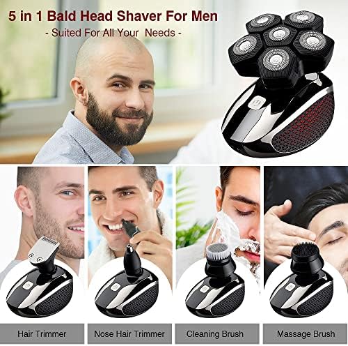 פוקסוניק חדש מכונת גילוח לגברים 7 ד באופן עצמאי 7 חותך צף ראש עמיד למים חשמלי תער תכליתי גוזם לגברים