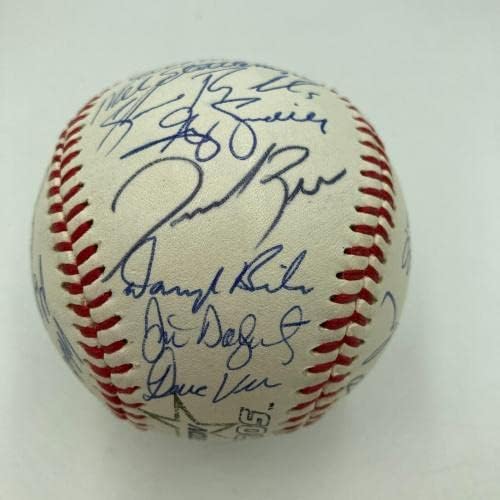1996 קבוצת אסטרוס של יוסטון חתמה בייסבול ג'ף באגוול וקרייג ביג'יו - כדורי חתימה