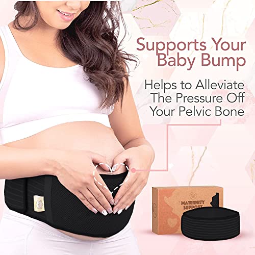 רצועת בטן ליולדות להריון ובדגי בגידי אורגניים חבילה - חגורת תמיכה בבטן רכה ונושמת - חגורה תמיכה בבטן