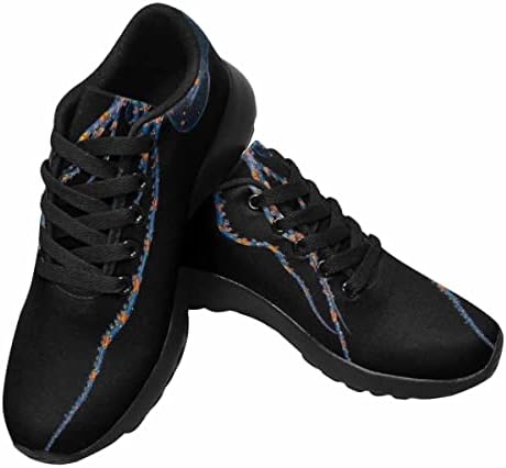 נעלי ריצה לנשים - נעלי ספורט טניס אתלטיות לנשימה מזדמנים דפוס פרפרים מעופפים צבעוניים בהירים