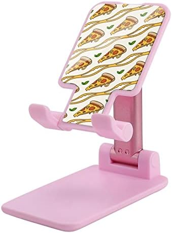 פיצה גבינה טלפון סלולרי עומד על מחזיק טבליות מתקפל אביזרי שולחן עבודה מתכווננים לעריסה לשולחן העבודה