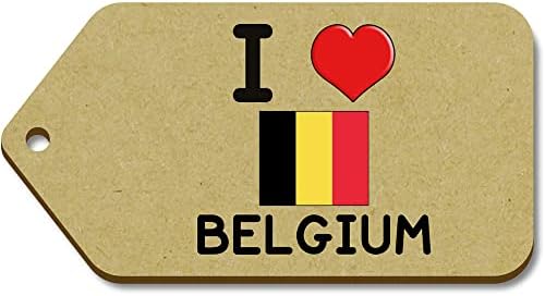 אזידה 10 איקס' אני אוהב את בלגיה ' 66 מ מ איקס 34 מ מ תגי מתנה