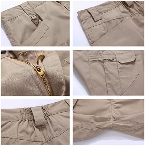 טקטי אימון מכנסיים קצרים לגברים חיצוני מזדמן מהיר יבש טיולים מכנסיים קצרים מטען עם כיסים רב 28-46