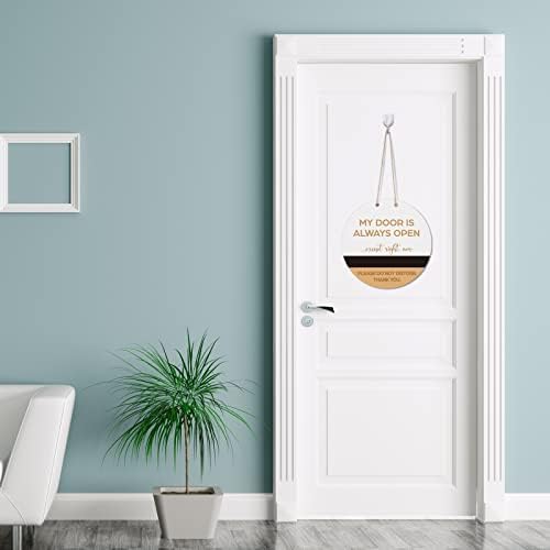 אל תפריע לשלט של קולב דלת, שלט פגישת עץ כפול לחדר ישיבות משרדים חדר לימוד בית משרדי עורכי דין מרפאות