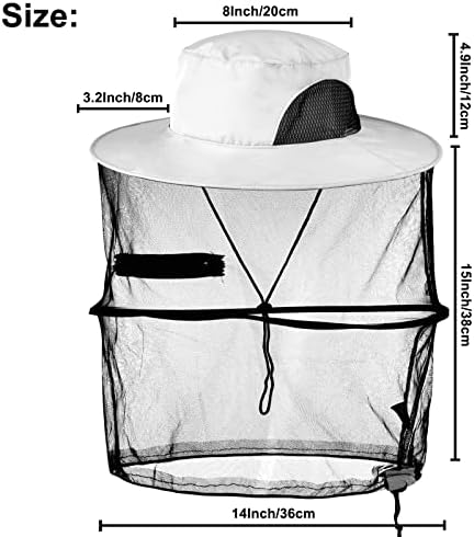 כובע רשת כובע ראש יתושים, כובע שמש עם רשת, כובע שומר דבורים, כובעי דיג בספארי לטיולים חיצוניים, קמפינג,