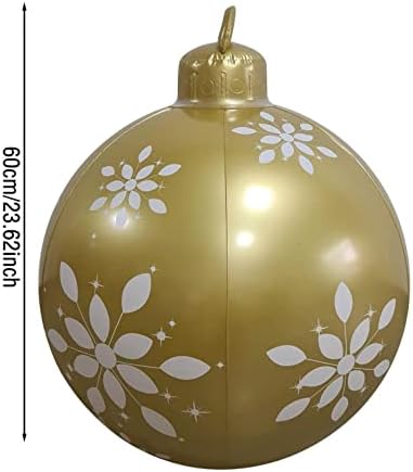 כדור מעוטר מתנפח בחג המולד, 23.6 אינץ 'ענק ענק לחג המולד בכדור מתנפח, חג המולד כדורים מתנפחים קישוטי