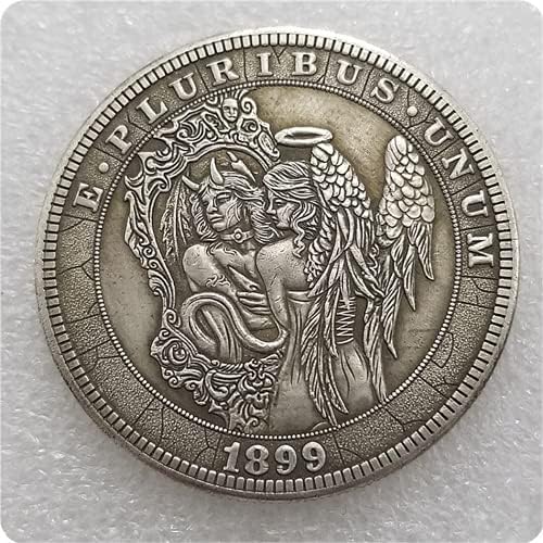 Kecreat 1899 העתק מטבע הובו מצופה כסף מצופה - העתק מטבע עתק דולר מורגן אמנות מטבע מטבע מטבע מטבע מטבע