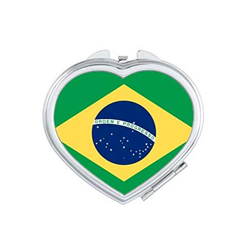 דגל לאומי בברזיל דרום אמריקה כפרי מראה מגדלת נסיעות נייד איפור כיס כף יד