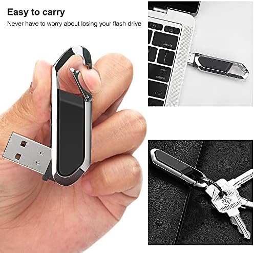 כונן אצבע מתכת נייד של 64 ג'יגה -בייט כונן אצבע מתכת נייד עם מחזיק מקשים USB 2.0 כונן עט מקל זיכרון
