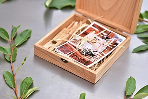 קופסת עץ, הדפסה ו- USB תיבת כונן פלאש בהתאמה אישית של כונן פלאש מתנה קופסת תמונות, קופסא הוכחה לחתונה