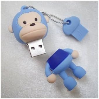 4 ג'יגה -בייט כחול קוף קוף USB כונן הבזק