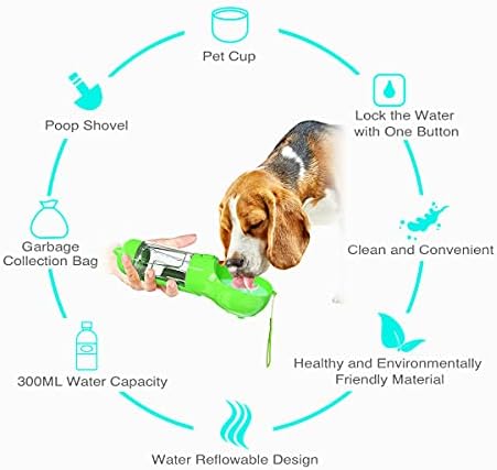 נה לחיות מחמד נייד כוס הליכה כלב כוס 300/500 מ ל כלב נסיעות כוס כלב קומקום חיצוני מתקן מים לחיות מחמד