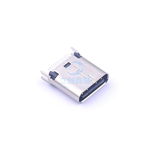 2 PCS סוג C3.1 נקבה אינסופית מרווח דיקט 0.8 אורך 8.8LCP ויניל 24 פין מחבר USB SMD סוג C 918-418K2022E40004