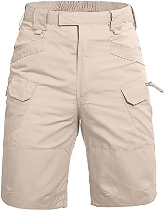 מכנסי מטען מזדמנים של Duanmuci Men מכנסיים קצרים של מכנסי כותנה עם מכנסיים קצרים בכיסים טקטיים טיפוסיים